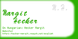 margit hecker business card